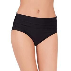 Calvin Klein Women's Convertible Swim Bikini Bottoms Black Size S 14408